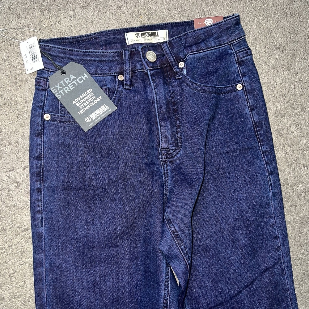 NWT‎ Rock and Roll High Rise Bootcut Jeans Womens 27x32 Western